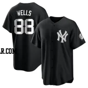 Austin Wells Youth New York Yankees Black/White Replica Jersey