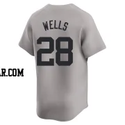 Austin Wells Youth New York Yankees Gray Limited Away Jersey