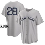 Austin Wells Youth New York Yankees Gray Replica 2021 Field of Dreams Jersey