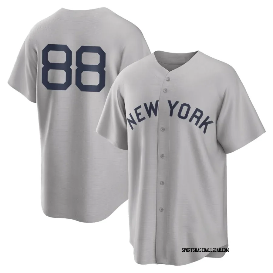 Austin Wells Youth New York Yankees Gray Replica 2021 Field of Dreams Jersey