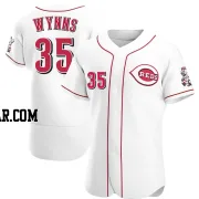 Austin Wynns Men's Cincinnati Reds White Authentic Home Jersey