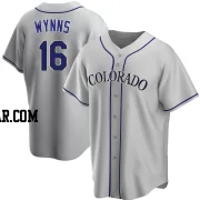 Austin Wynns Men's Colorado Rockies Gray Replica Road Jersey