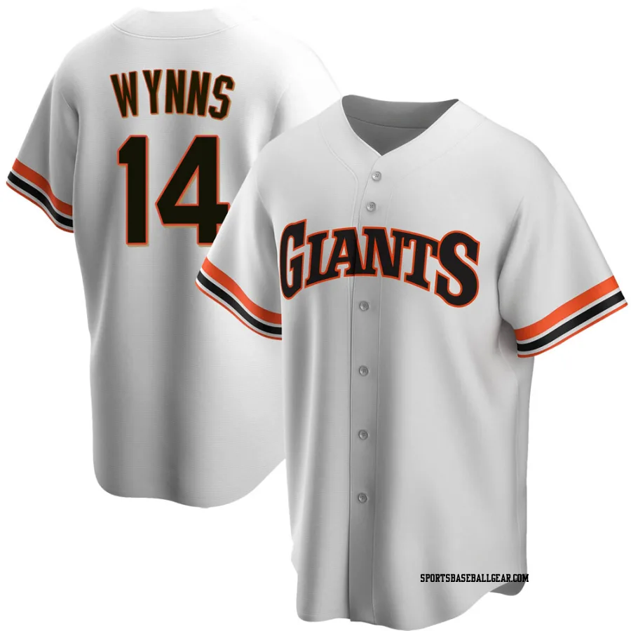 Austin Wynns Men's San Francisco Giants White Replica Home Cooperstown Collection Jersey