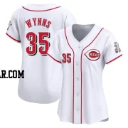 Austin Wynns Women's Cincinnati Reds White Limited Home Jersey