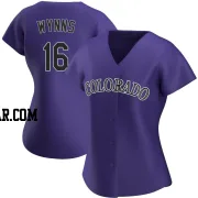 Austin Wynns Women's Colorado Rockies Purple Authentic Alternate Jersey