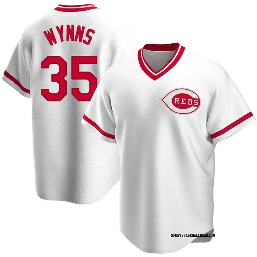 Austin Wynns Youth Cincinnati Reds White Replica Home Cooperstown Collection Jersey