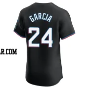 Avisail Garcia Men's Miami Marlins Black Elite Alternate Vapor Premier Jersey