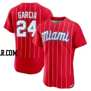 Avisail Garcia Men's Miami Marlins Red Authentic 2021 City Connect Jersey