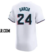 Avisail Garcia Men's Miami Marlins White Elite Home Jersey