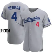 Babe Herman Men's Los Angeles Dodgers Gray Authentic Away Jersey