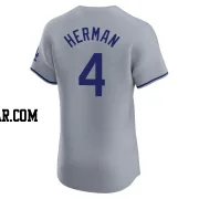 Babe Herman Men's Los Angeles Dodgers Gray Elite Road Jersey