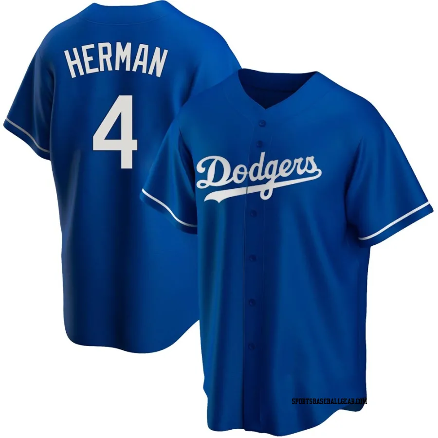 Babe Herman Men's Los Angeles Dodgers Royal Replica Alternate Jersey