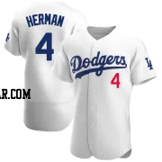 Babe Herman Men's Los Angeles Dodgers White Authentic Home Jersey