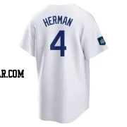 Babe Herman Men's Los Angeles Dodgers White Replica 2024 World Tour Seoul Series Home Jersey