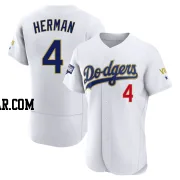 Babe Herman Men's Los Angeles Dodgers White/Gold Authentic 2021 Gold Program Player Jersey