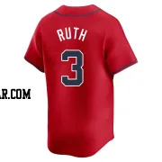 Babe Ruth Men's Atlanta Braves Red Limited Alternate Jersey