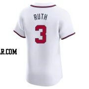 Babe Ruth Men's Atlanta Braves White Elite Home Jersey