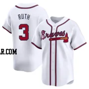 Babe Ruth Men's Atlanta Braves White Limited Home Jersey