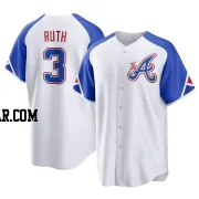 Babe Ruth Men's Atlanta Braves White Replica 2023 City Connect Jersey