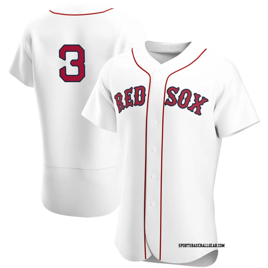 Babe Ruth Men's Boston Red Sox White Authentic Home Team Jersey