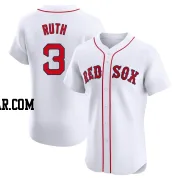 Babe Ruth Men's Boston Red Sox White Elite Home Jersey