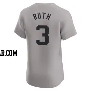 Babe Ruth Men's New York Yankees Gray Elite Road Jersey