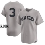 Babe Ruth Men's New York Yankees Gray Limited Away 2nd Jersey