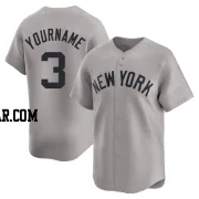 Babe Ruth Men's New York Yankees Gray Limited Away Jersey