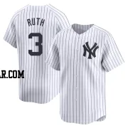 Babe Ruth Men's New York Yankees White Limited Yankee Home Jersey