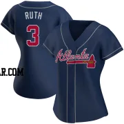 Babe Ruth Women's Atlanta Braves Navy Authentic Alternate Jersey