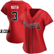 Babe Ruth Women's Atlanta Braves Red Authentic Alternate Jersey