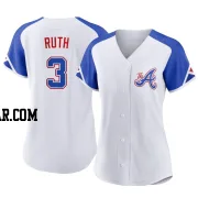 Babe Ruth Women's Atlanta Braves White Authentic 2023 City Connect Jersey