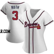 Babe Ruth Women's Atlanta Braves White Authentic Home Jersey