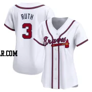 Babe Ruth Women's Atlanta Braves White Limited Home Jersey