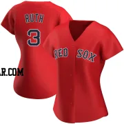 Babe Ruth Women's Boston Red Sox Red Authentic Alternate Jersey