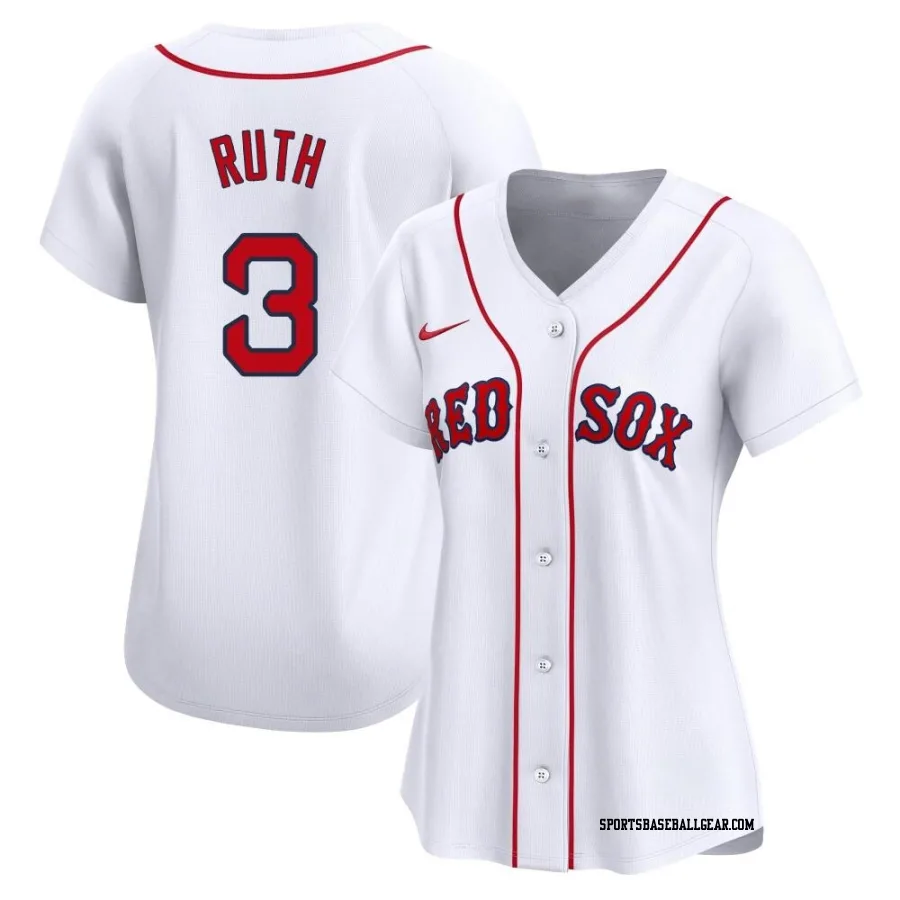 Babe Ruth Women's Boston Red Sox White Limited Home Jersey