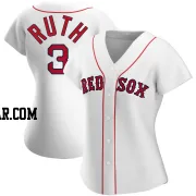 Babe Ruth Women's Boston Red Sox White Replica Home Jersey