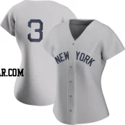 Babe Ruth Women's New York Yankees Gray Authentic 2021 Field of Dreams Jersey