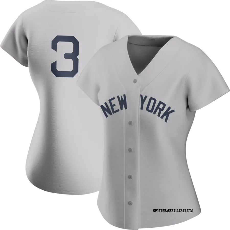 Babe Ruth Women's New York Yankees Gray Authentic 2021 Field of Dreams Jersey