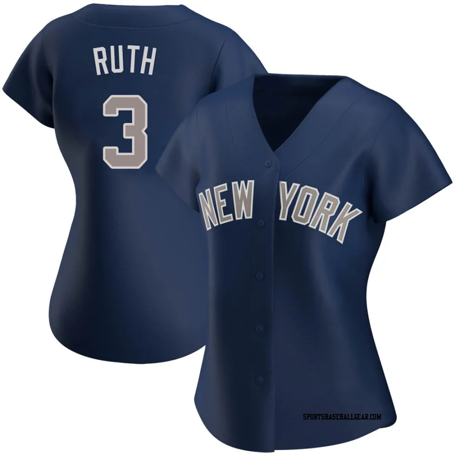 Babe Ruth Women's New York Yankees Navy Replica Alternate Jersey