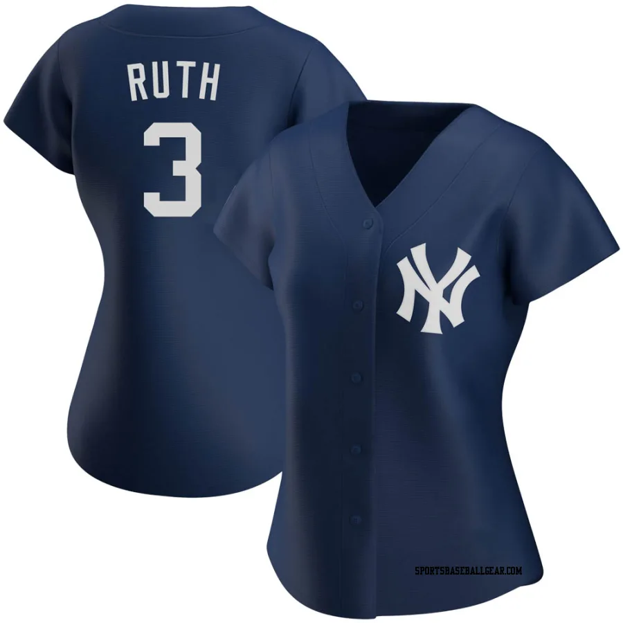 Babe Ruth Women's New York Yankees Navy Replica Alternate Team Jersey