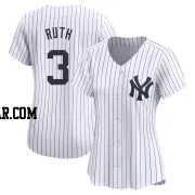 Babe Ruth Women's New York Yankees White Limited Yankee Home Jersey