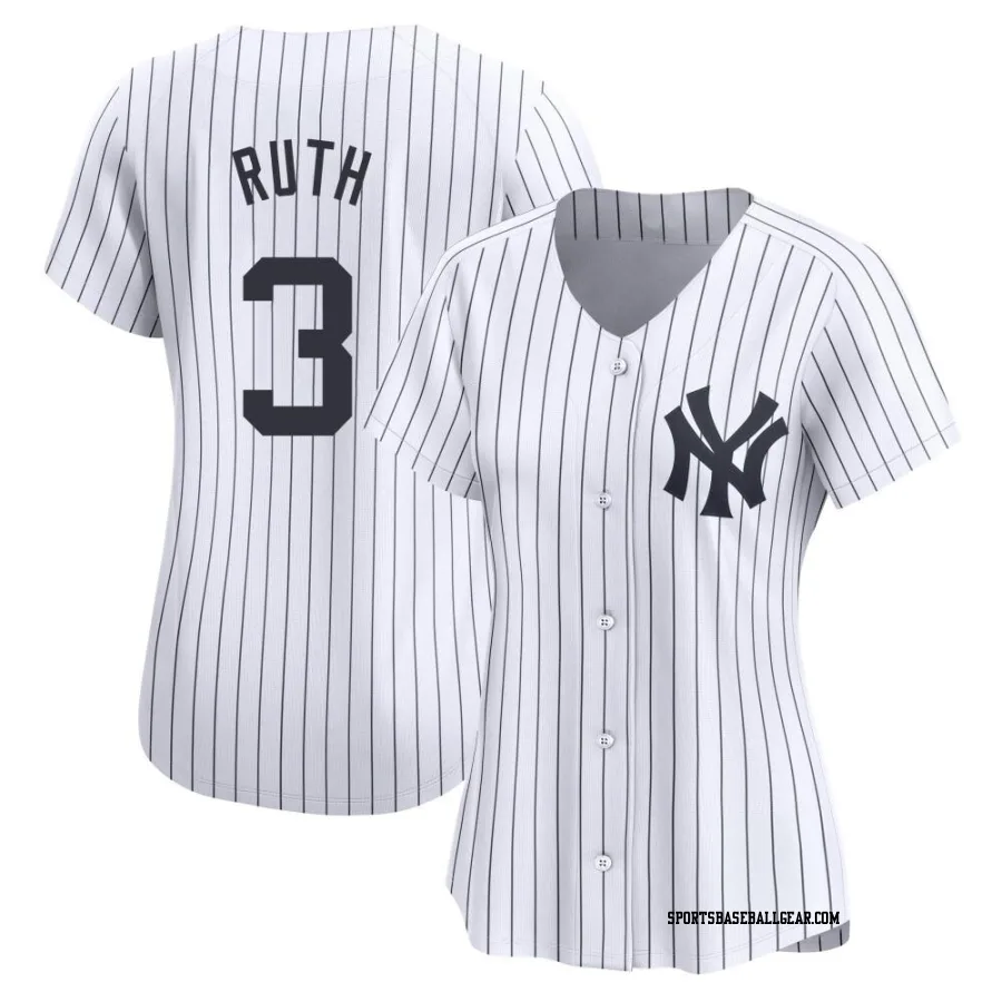 Babe Ruth Women's New York Yankees White Limited Yankee Home Jersey