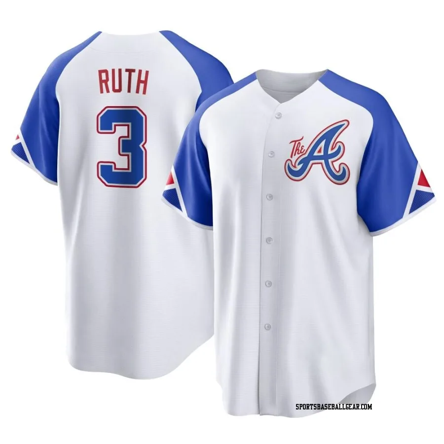 Babe Ruth Youth Atlanta Braves White Replica 2023 City Connect Jersey