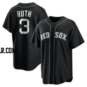 Babe Ruth Youth Boston Red Sox Black/White Replica Jersey