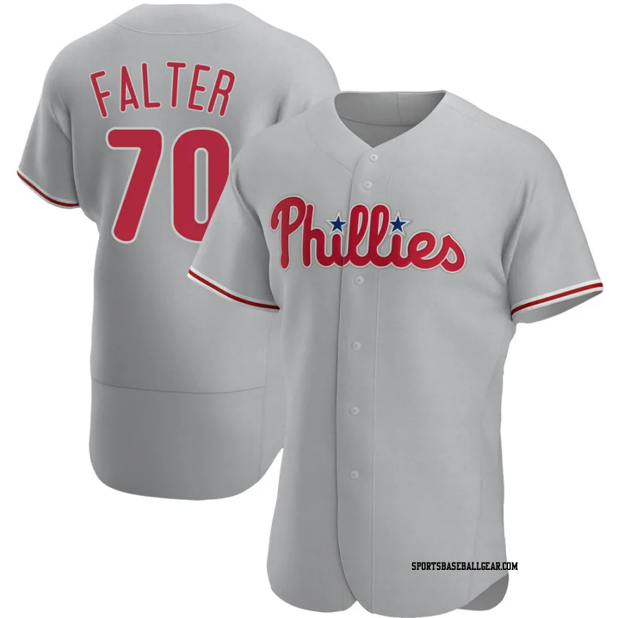 Bailey Falter Men's Philadelphia Phillies Gray Authentic Road Jersey