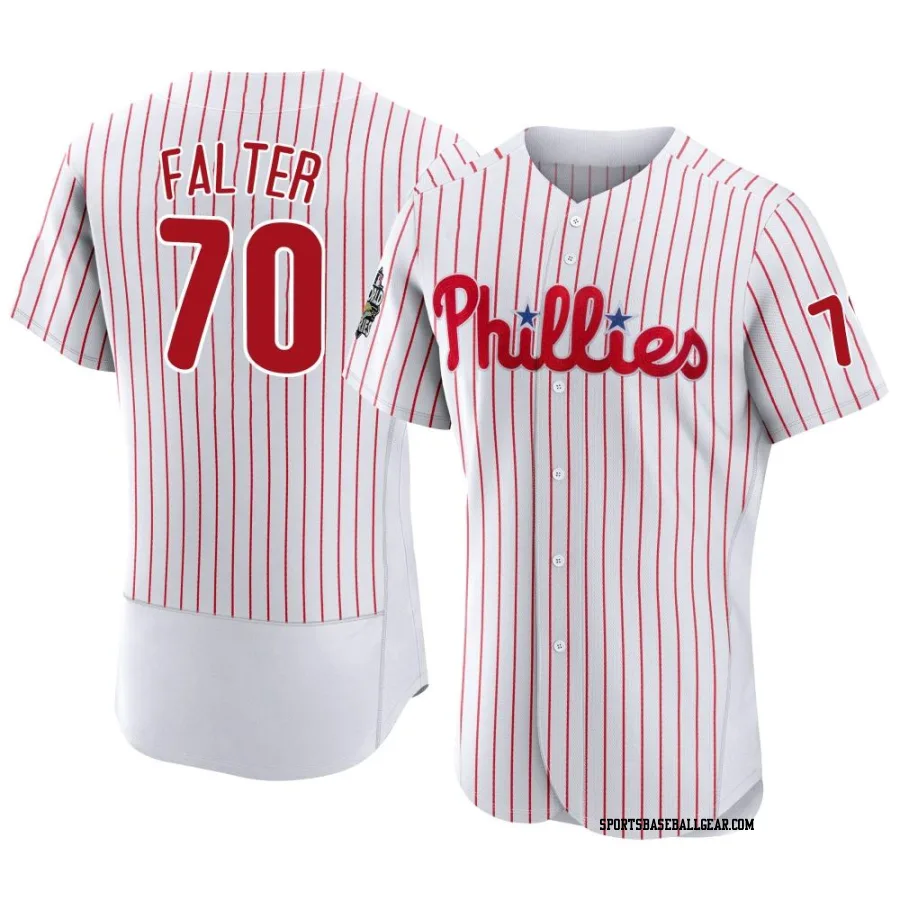 Bailey Falter Men's Philadelphia Phillies White Authentic 2022 World Series Home Jersey