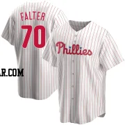 Bailey Falter Men's Philadelphia Phillies White Replica Home Jersey