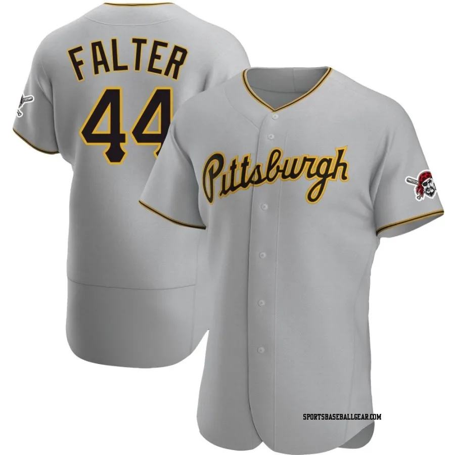 Bailey Falter Men's Pittsburgh Pirates Gray Authentic Road Jersey