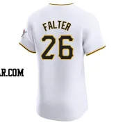 Bailey Falter Men's Pittsburgh Pirates White Elite Home Jersey